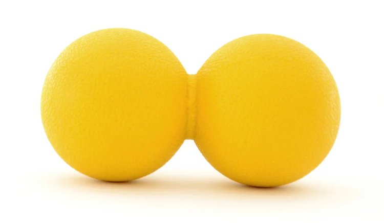 PIŁKA для MASAŻU двойная YELLOW