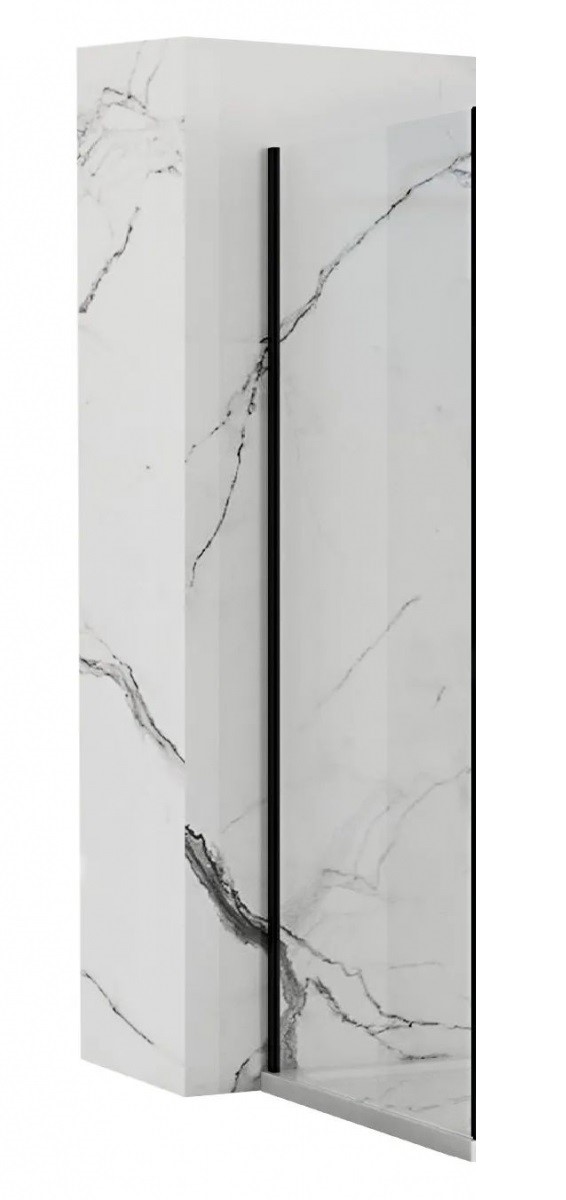 Стенка для душевой кабины Rapid 90x195 Rapid Black REA 2026/2