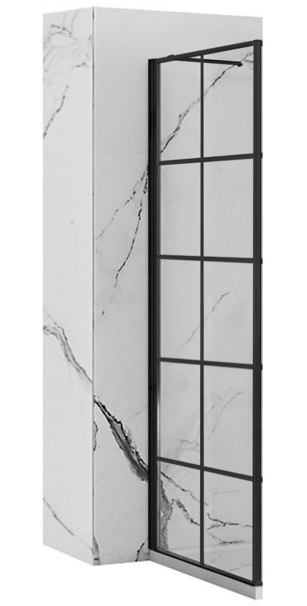 Стенка для душевой кабины Molier Black 80x190 Molier Black REA 2026/2