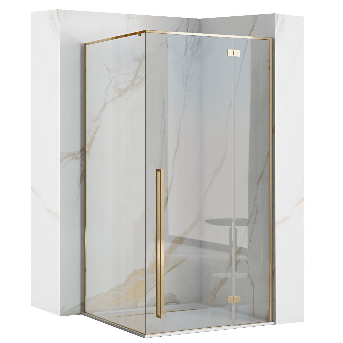 Душевая кабина 80x100x190, kierunek:uniwersalny Fargo Gold REA 2026/2