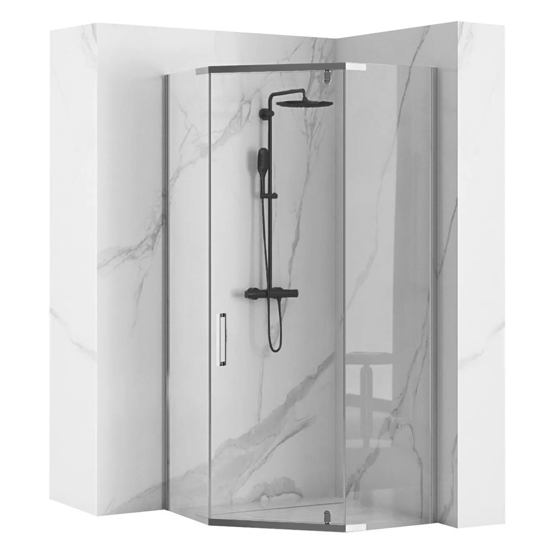 Душевая кабина 90x90x195 Axin хром REA 2026/2