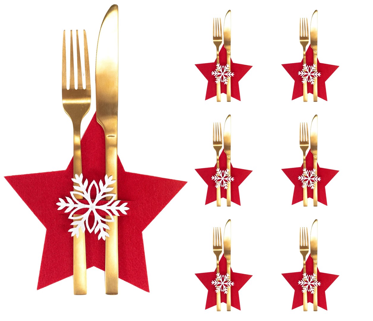 311378A POKROWIEC для SZTUĆCE STAR RED 6 шт