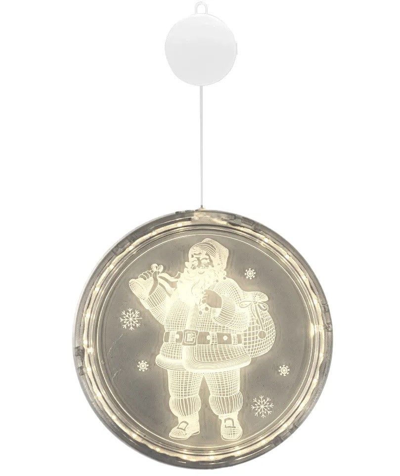OZDOBA LED CD003 MIKOŁAJ 3xAAA LED26 16 см