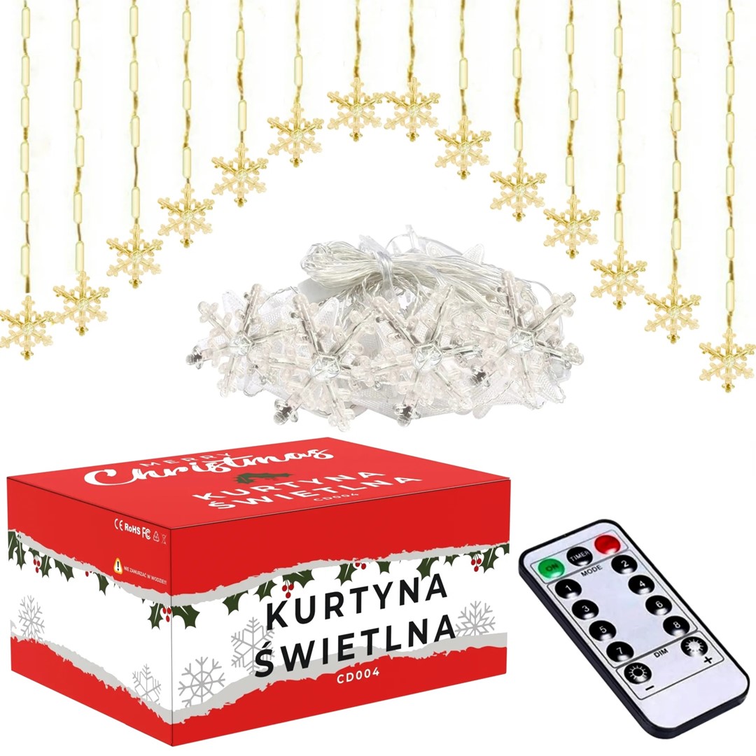 KURTYNA LED CD004 Z PILOTEM