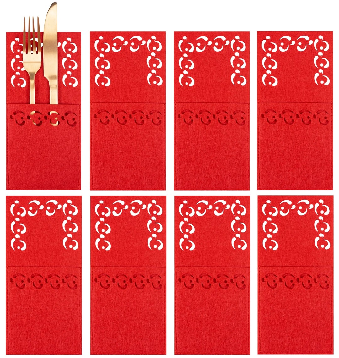 ETUI для SZTUĆCE KF357-8R RED 8 шт