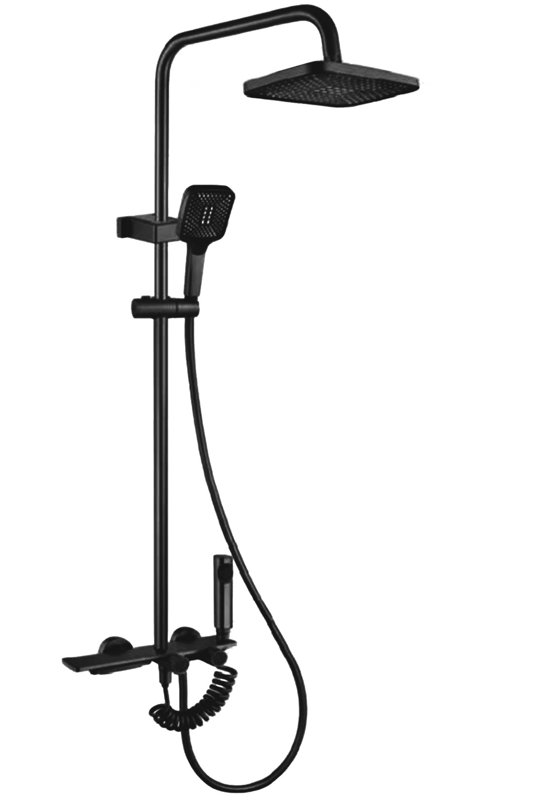Стойка для душа Helix Black REA 2026/2