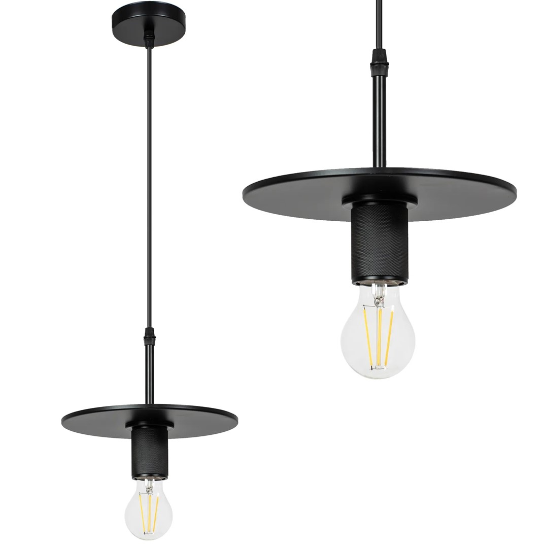 Светильник APP1180-1CP FLAT чёрный