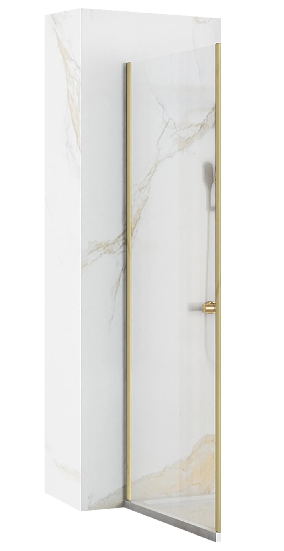 Стенка для душевой кабины Rapid 90x195 Rapid Gold Brush REA 2026/2