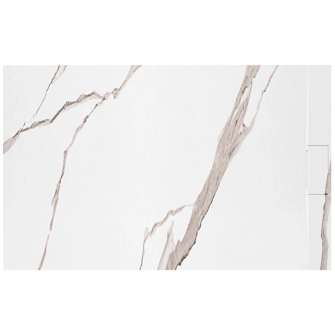 Поддон 80x100 Bazalt Carrara White REA 2026/2