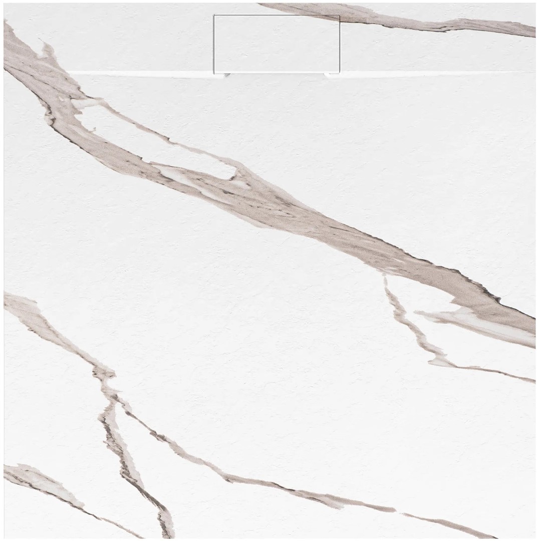 Поддон 90x90 Bazalt Carrara White REA 2026/2