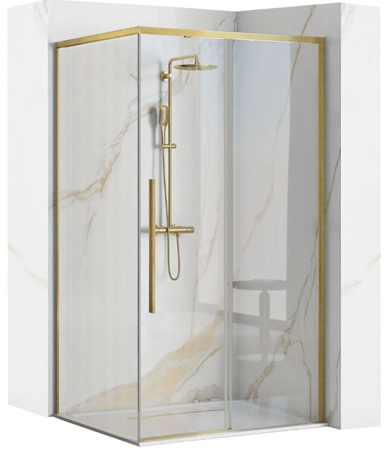 Душевая кабина bez Душевой поддонa
90x90x190 см Solar Brush Gold REA 2026/2