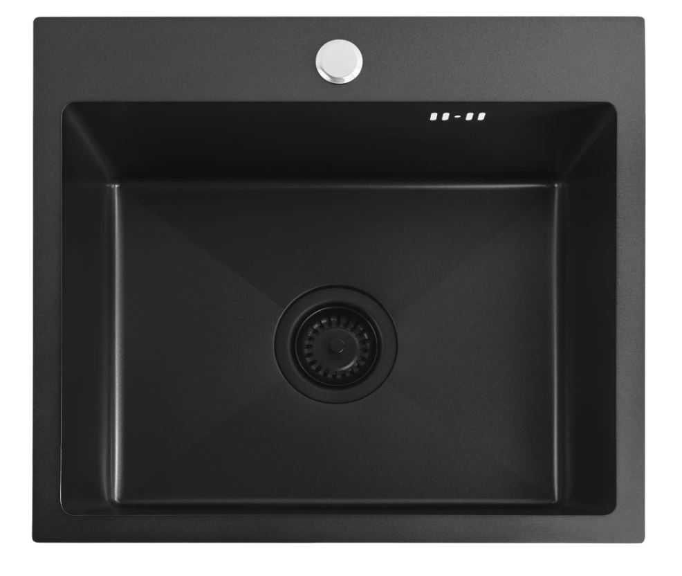 Мойка кухонная стальная Leo 50 Black REA 2026/2