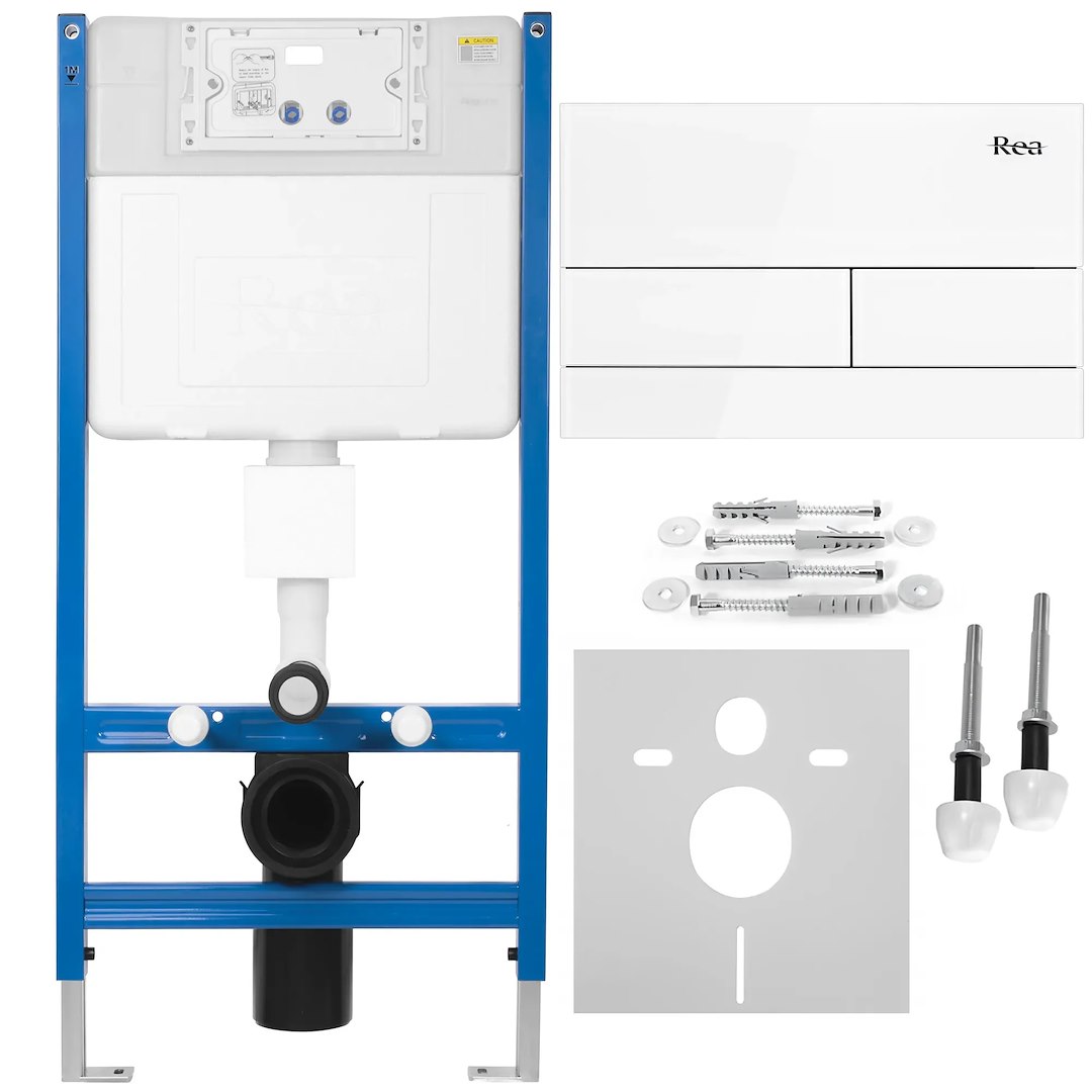 Инсталляция для унитаза K011A-Q + T White Glass Инсталляция для унитаза K011A-Q + T White Glass REA 2026/2