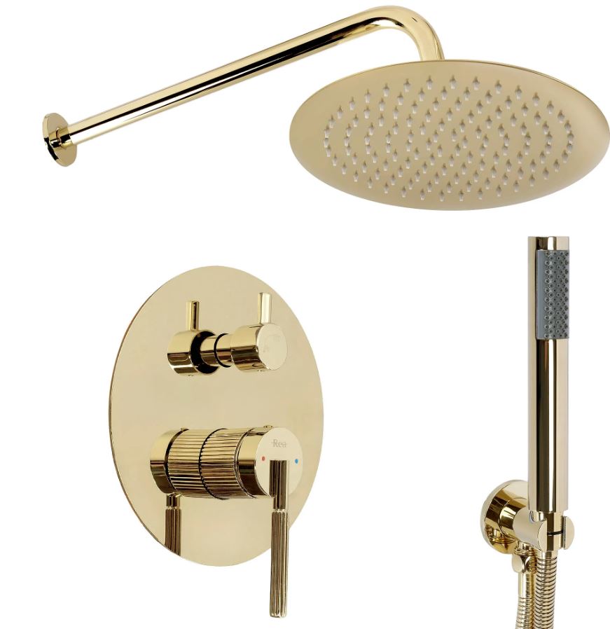 Душевой комплект 2в1 Argon Gold REA 2026/2
