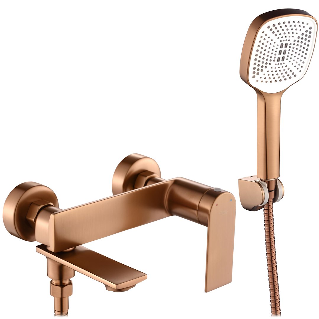 Смеситель для ванны настенный Storm brush copper REA 2026/2