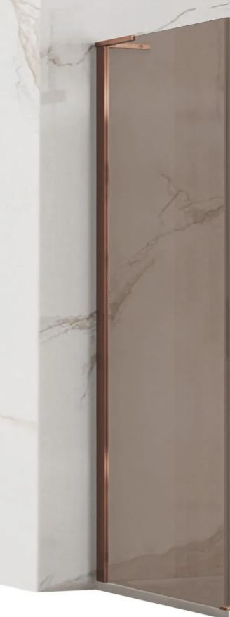 Стенка для душевой кабины Hugo Brown/Brush Copper 80 REA 2026/2