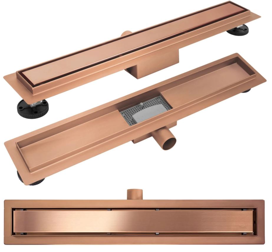 Трап для душа Neox brush copper 600 REA 2026/2
