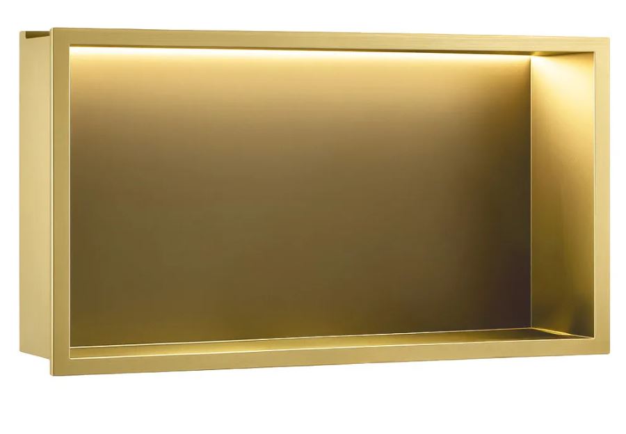 Полка LED 60x30x10 cm Brush Gold Полка LED 60x30x10 cm Brush Gold REA 2026/2