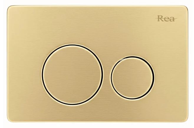 Кнопка на инсталляции K011A-Q I Brush Gold REA 2026/2
