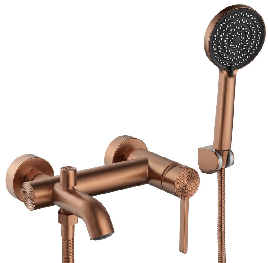 Смеситель для ванны настенный Foster brush copper REA 2026/2