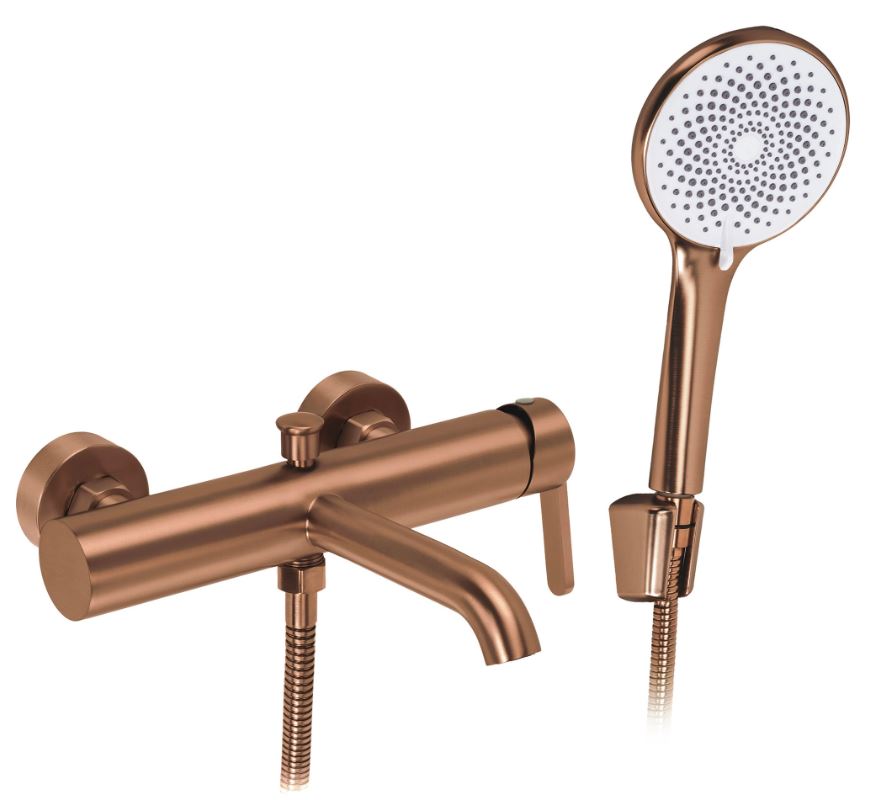 Смеситель для ванны настенный Ontario Side brush copper REA 2026/2