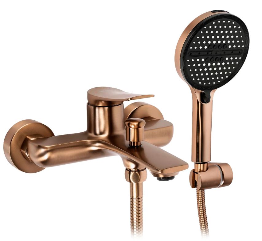 Смеситель для ванны настенный Vision brush copper REA 2026/2