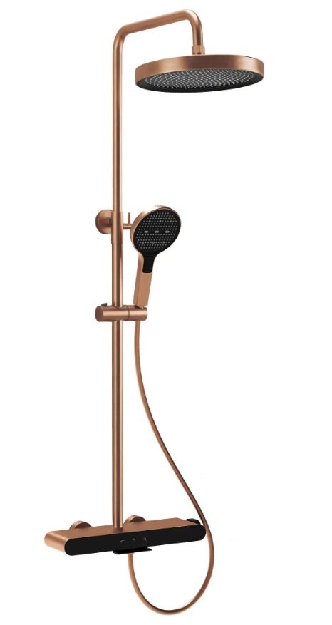 Стойка для душа Farel brush copper REA 2026/2