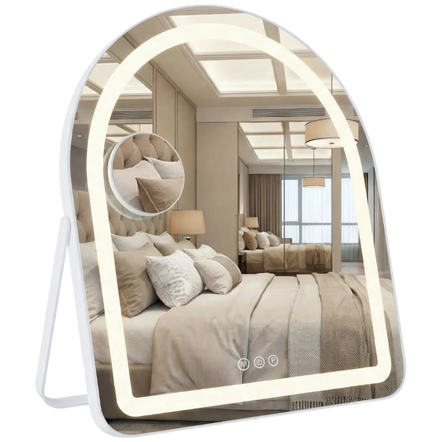 Зеркало LED GLAM белый 40X45