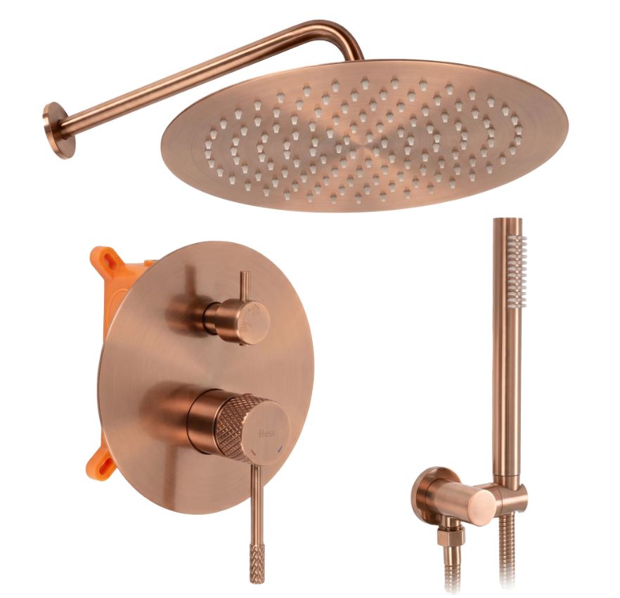 Душевой комплект 2в1 Venti brush copper REA 2026/2