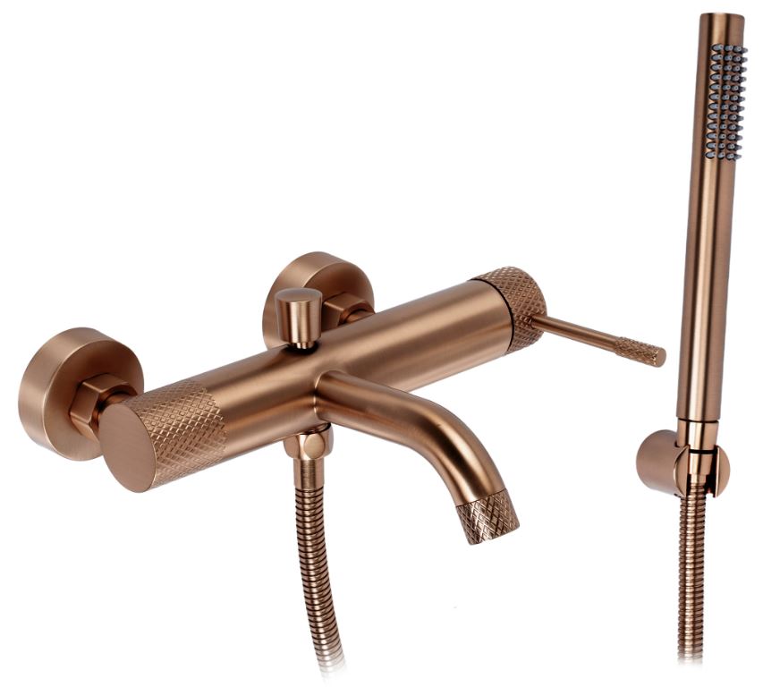 Смеситель для ванны настенный Venti brush copper REA 2026/2
