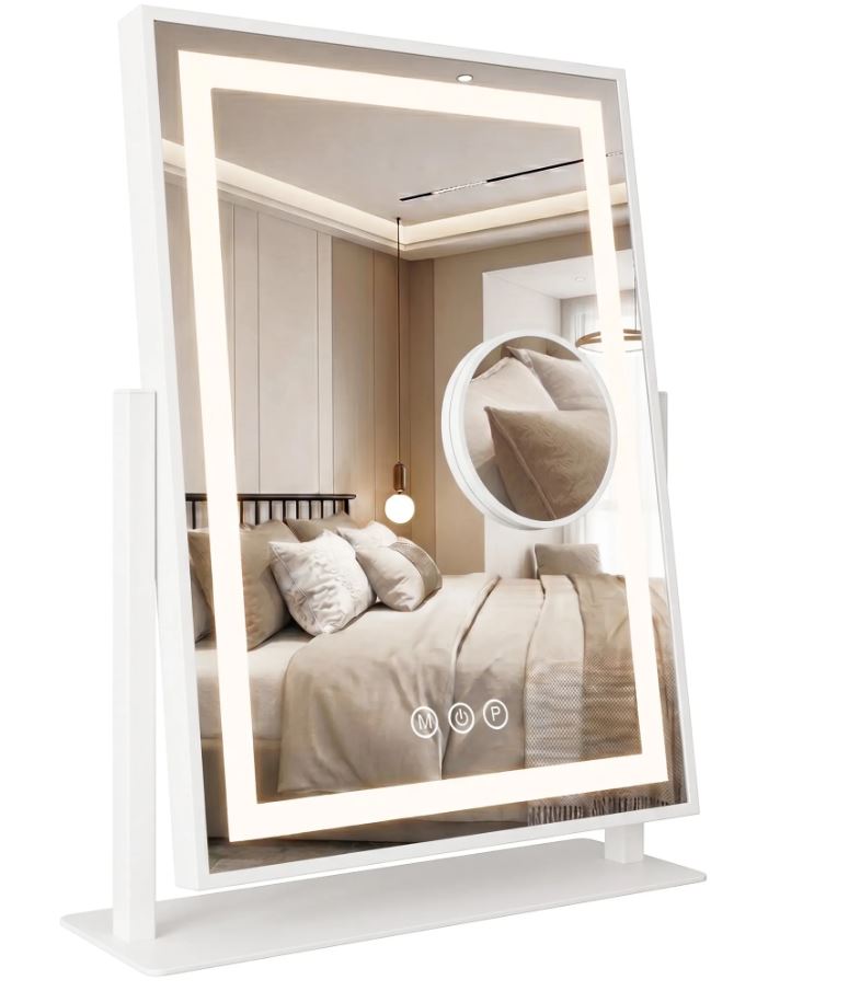 Зеркало LED LUMI 30X40 белый