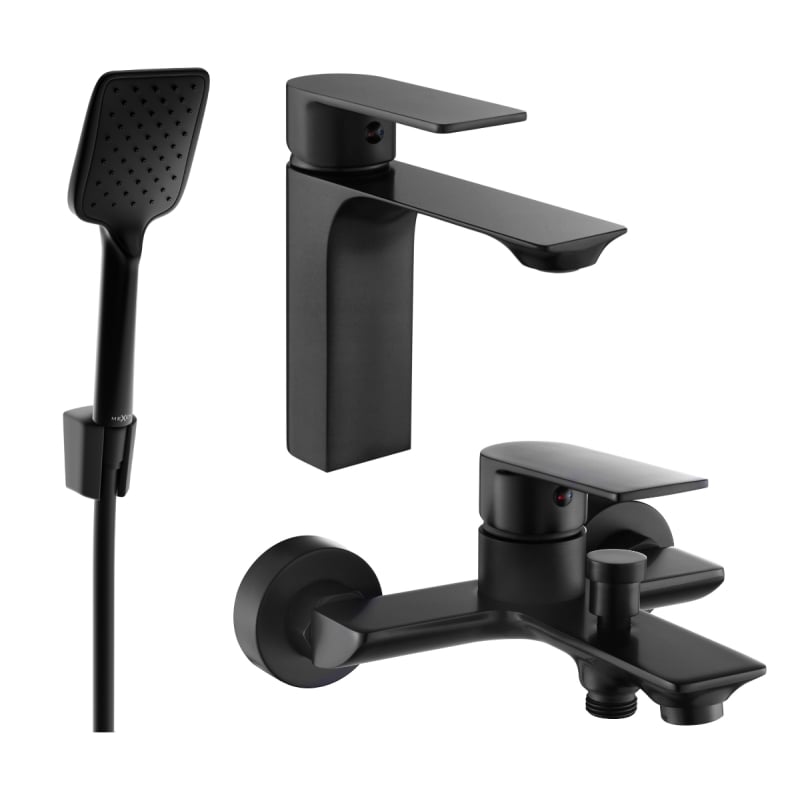 Alexa R62 Набор для ванны, чёрный