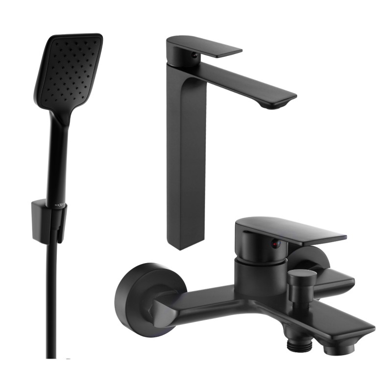Alexa R62 Набор для ванны, чёрный