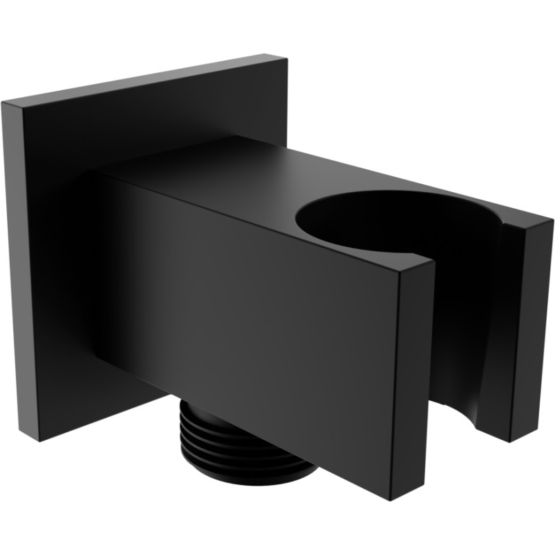 CUBE Угловой соединитель с держателем 1/2", черный
