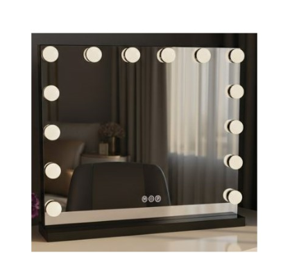 Зеркало Rea LED HOLLYWOOD BLACK 58X45 REA 2026