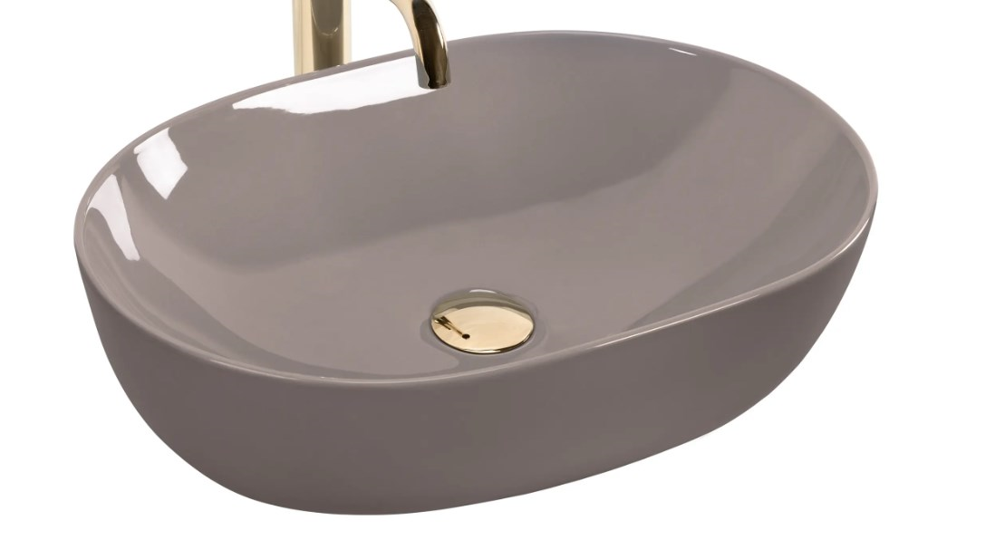 Умывальник на столешницу Lisa Beige Shiny REA 2026