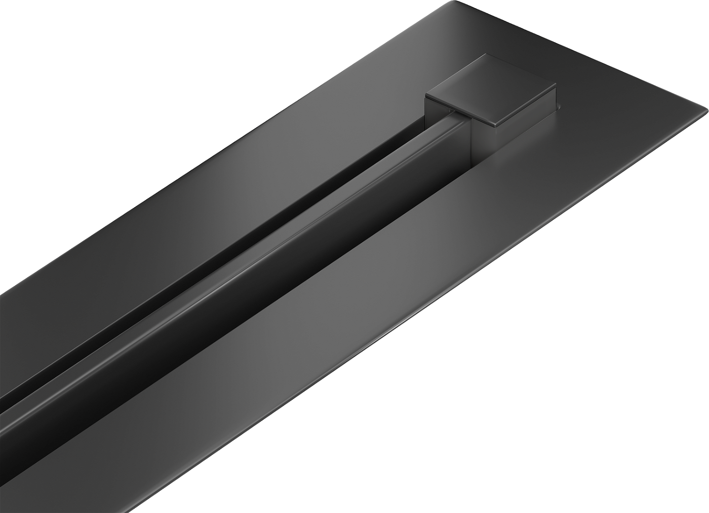 FLAT 360 SUPER SLIM 140 см - Линейный трап, черный