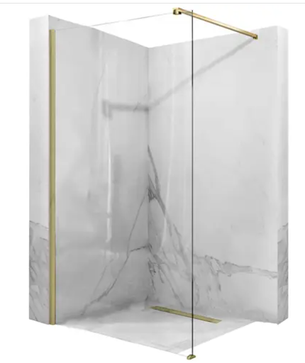 Душевая стенка 120x195 Aero Gold Brush REA 2026/2