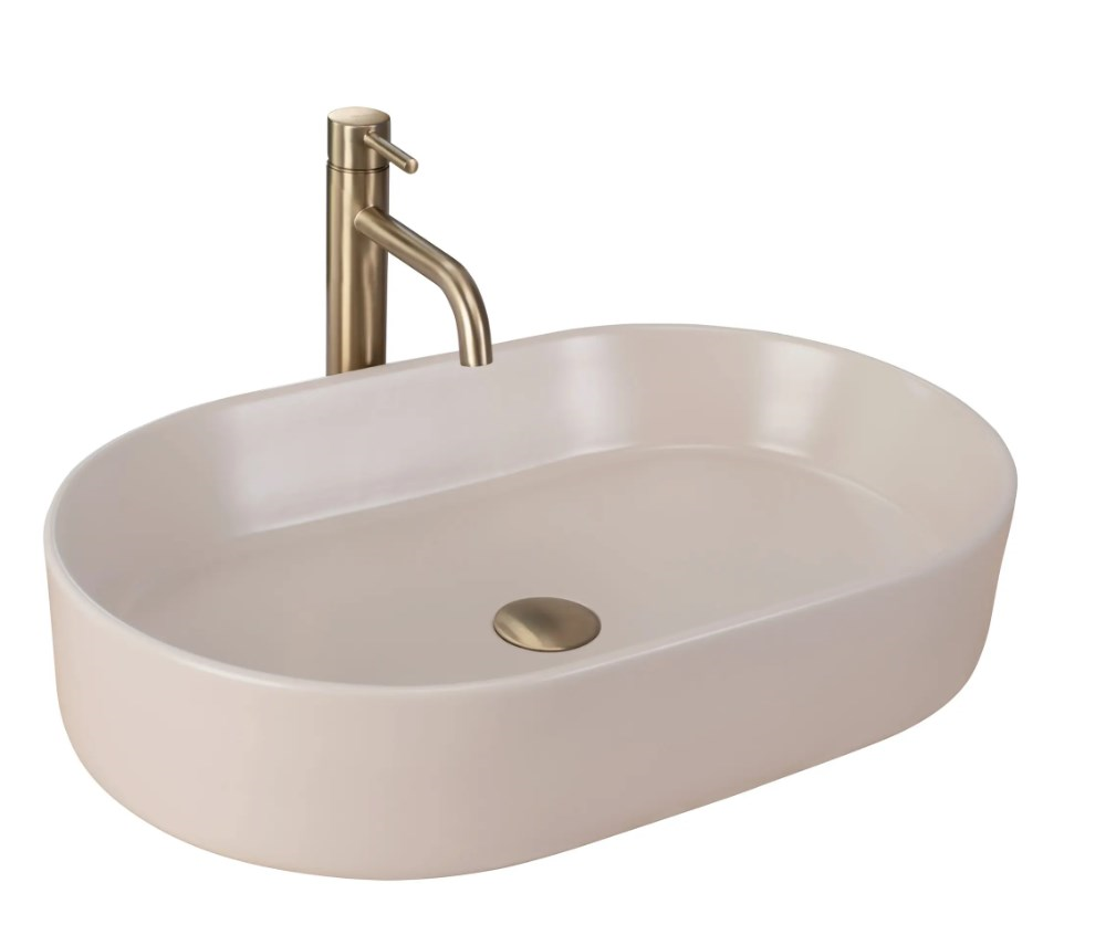 Умывальник на столешницу Nadia 60 Beige Matt REA 2026/2