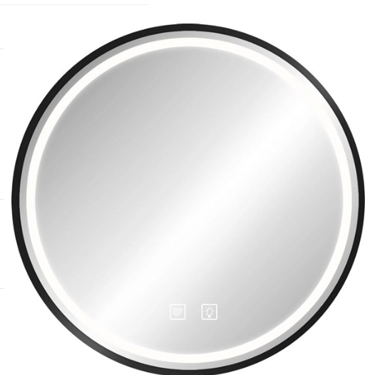 Зеркало Rea LED MMJ BLACK 70cm REA 2026