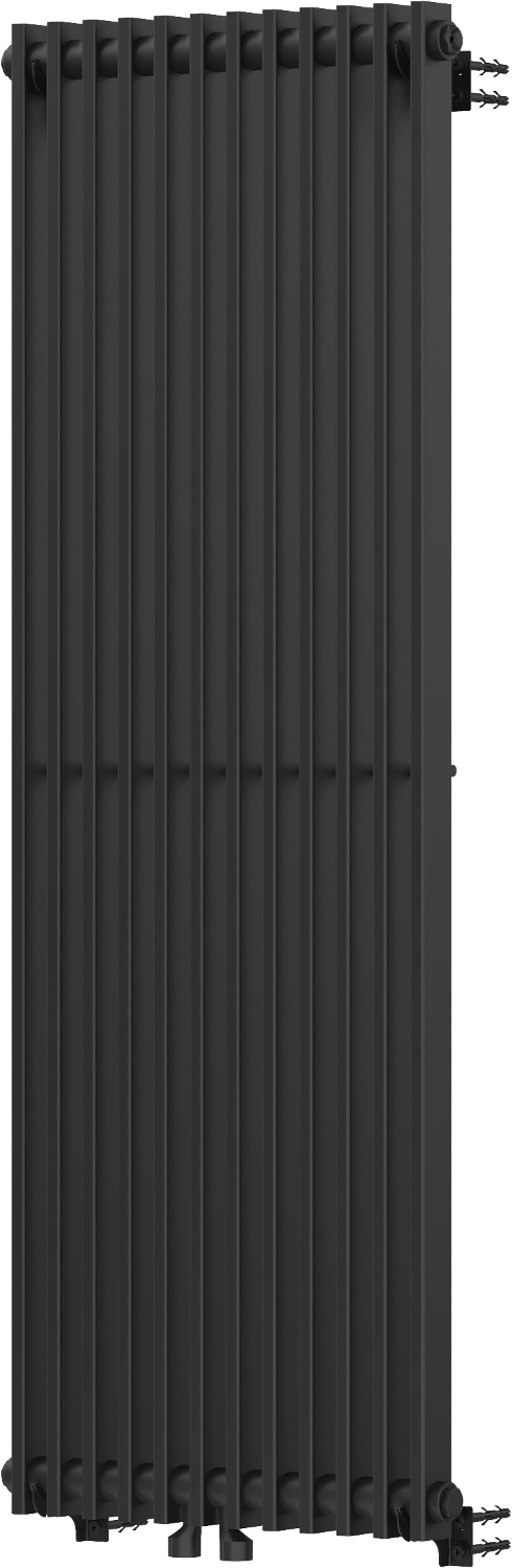 KANSAS Декоративный радиатор 1200x420, 975 wat (14), черный