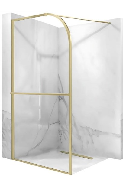 Душевая стенка 100x200 Sky Brush Gold REA 2026/2