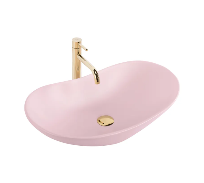 Умывальник на столешницу Royal Powder Pink Matt REA 2026/2