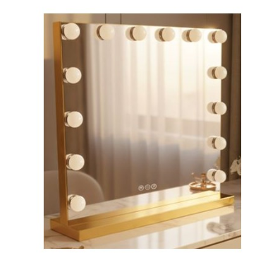 Зеркало Rea LED HOLLYWOOD BRUSH GOLD 58X45 REA 2026