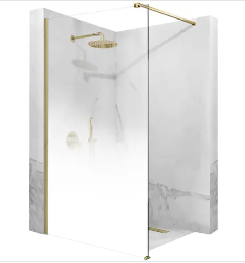 ДУШЕВАЯ СТЕНКА 90x190 Aero Ombre Gold Brush/White REA-K2463 10/25