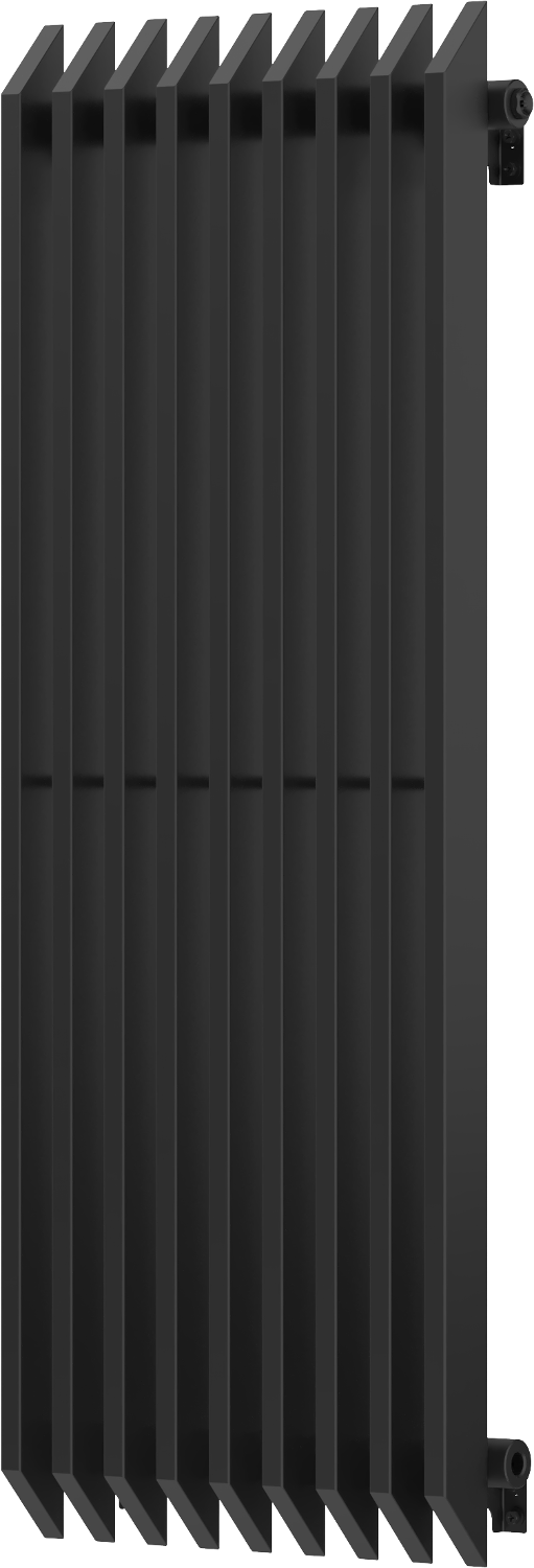 AURORA Декоративный радиатор 1200x450, 917 wat (9), черный