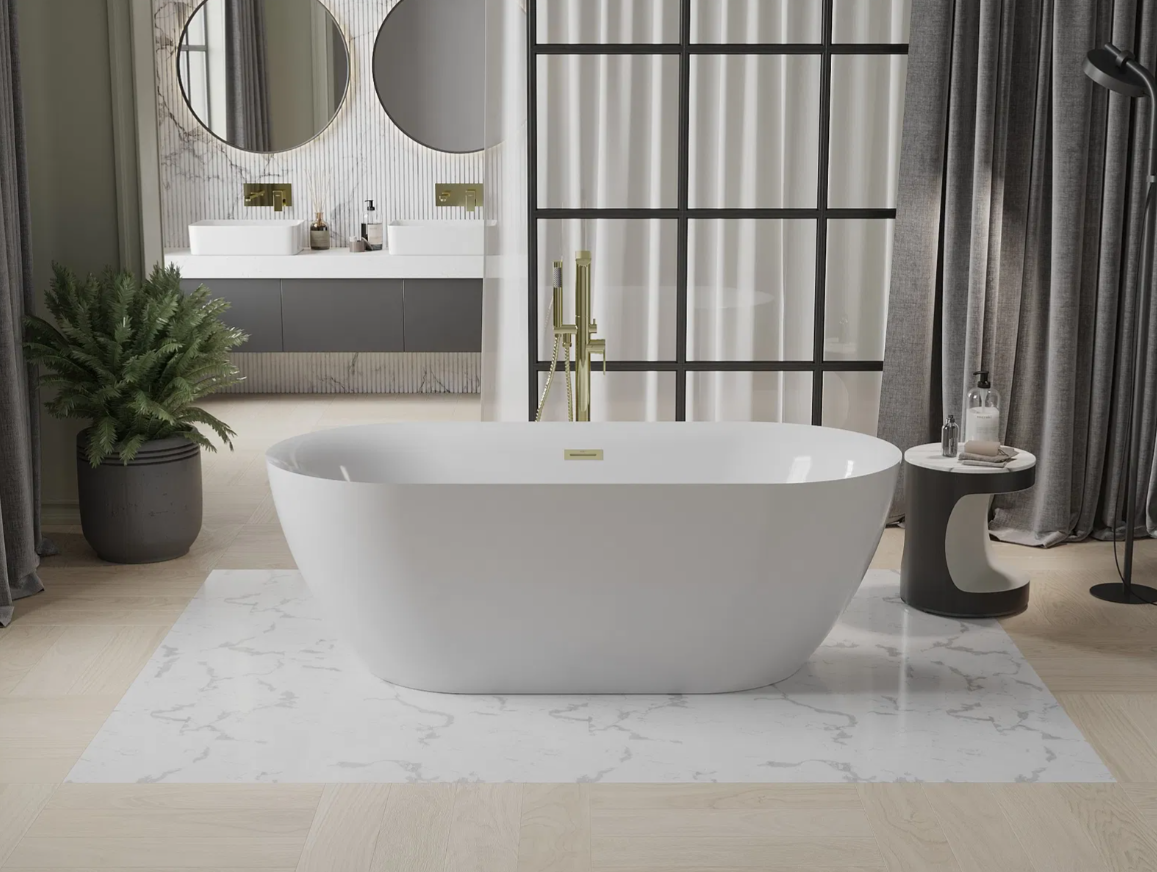 ROXY Отдельностоящая ванна 170x80x58 см, белая