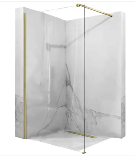 Душевая стенка 110x196 Aero Gold Brush REA 2026/2