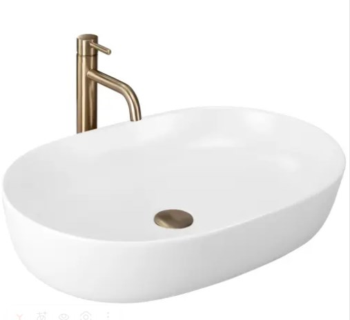 Умывальник на столешницу Cleo 61 White Matt REA 2026/2