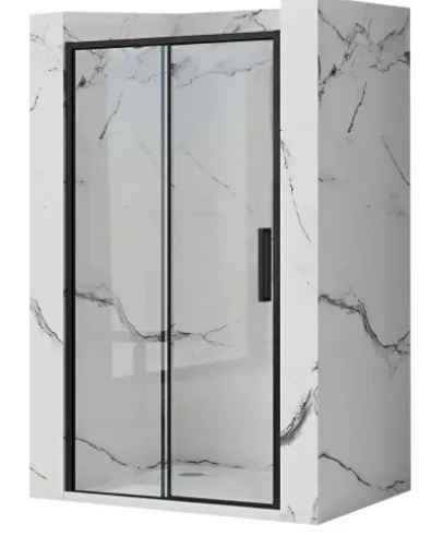 Дверь для душа 140x195 Rapid Slide Black REA 2026/2